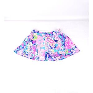 Lilly Pulitzer Luxletic Aila Skort Skirt XS Gumbo Limbo Colorful Giraffe Tennis